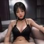 女性内容编辑肖像照片，微笑表情，简洁室内背景